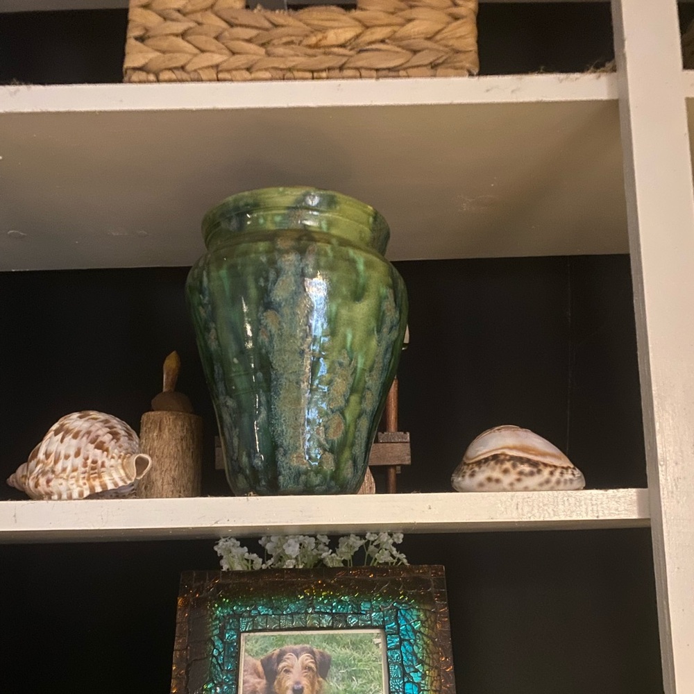 Green Ceramic Vase